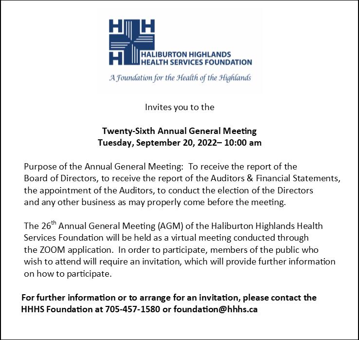 AGM notice September 20 2022