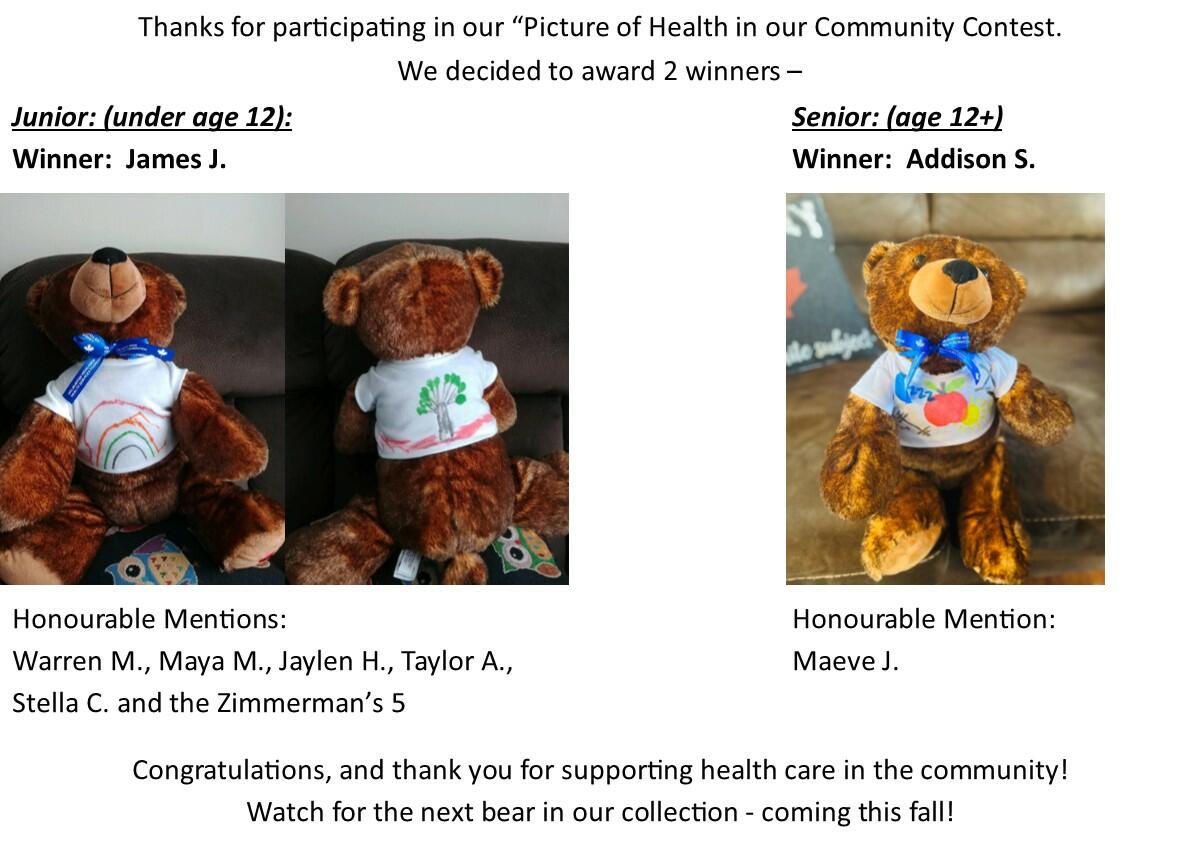 Picture of Health in Our Community contest winners