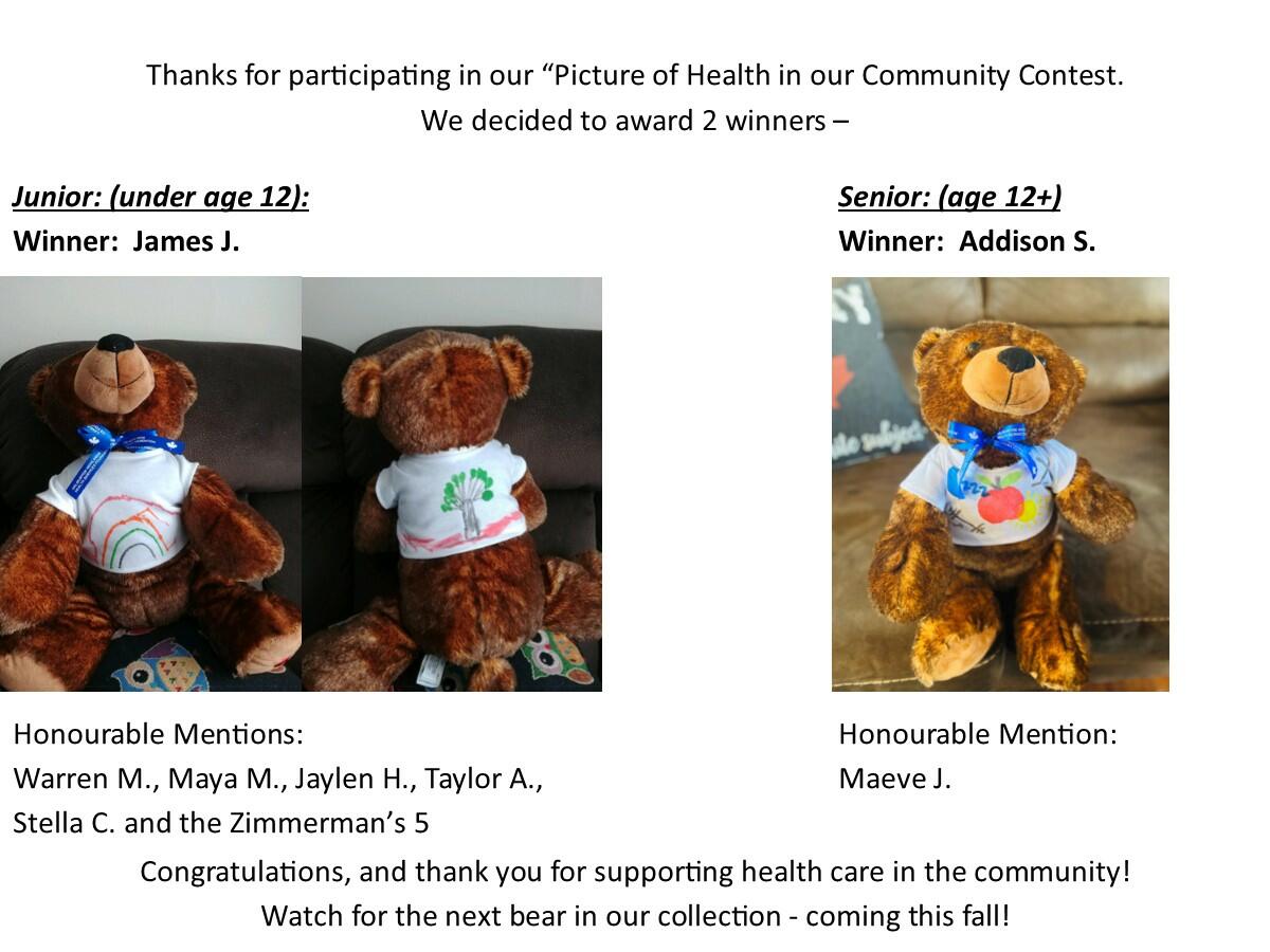 Picture of Health in Our Community contest winners