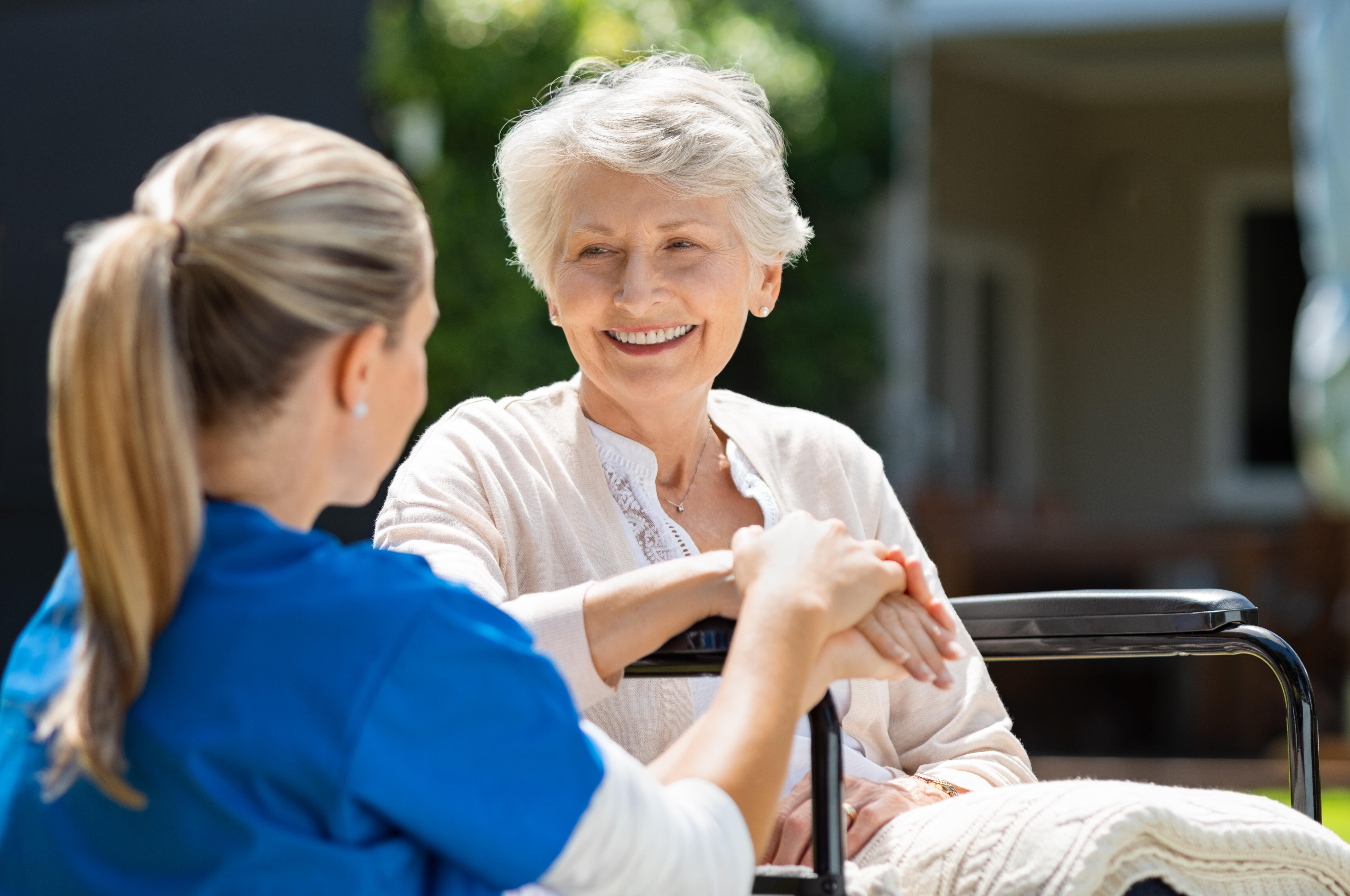 Nurse Takes Care of Patient