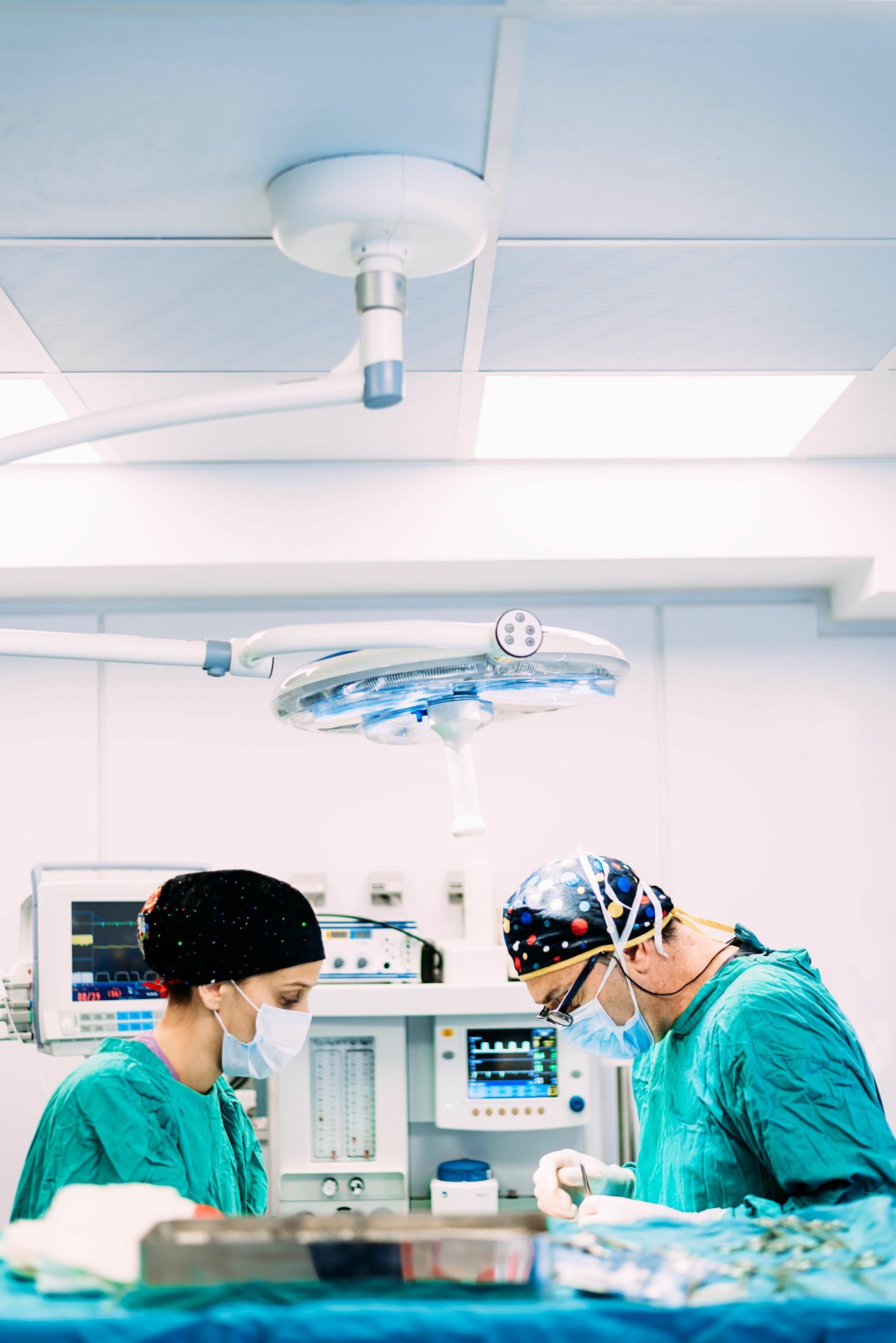 Two Surgeons Operating in the Hospital